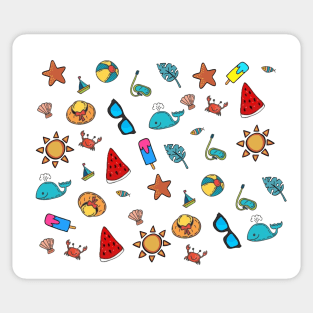 summer pattern Sticker